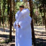 Isadora | Long Shadow White Fox Fur Coat
