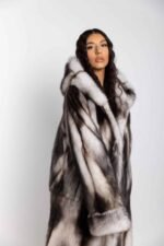Dorothe | Super Rare Scandinavian Fitch Luxury Fur Coat With Double Fur Hood - Image 2