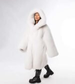 Harper | Luxury Scandinavian Shadow Fox Fur Jacket With Double Fur Hood - Image 2