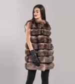 Marbell | Crystal Fox Fur Vest