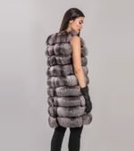 Calie | Luxury Frost Fox Fur Vest With Rex - Image 2