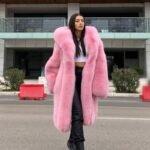 Rosalia | Luxury Pink Fox Fur Coat