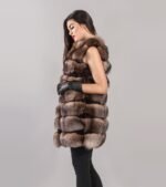 Marbell | Crystal Fox Fur Vest - Image 3