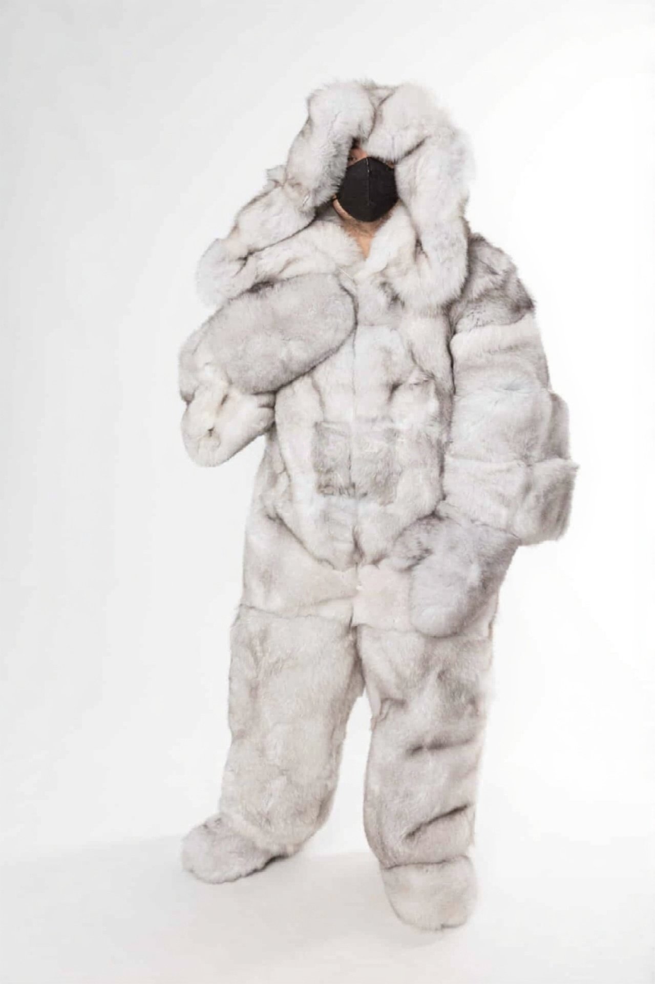 3d921c26-61ec-4cd5-a396-bf1e2aecb472 Nora | Blue Fox Double Side Fur Costume With Huge Double Side Hood - Image 1