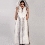 Rachel | Shadow Fawn Light Long Fox Fur Vest