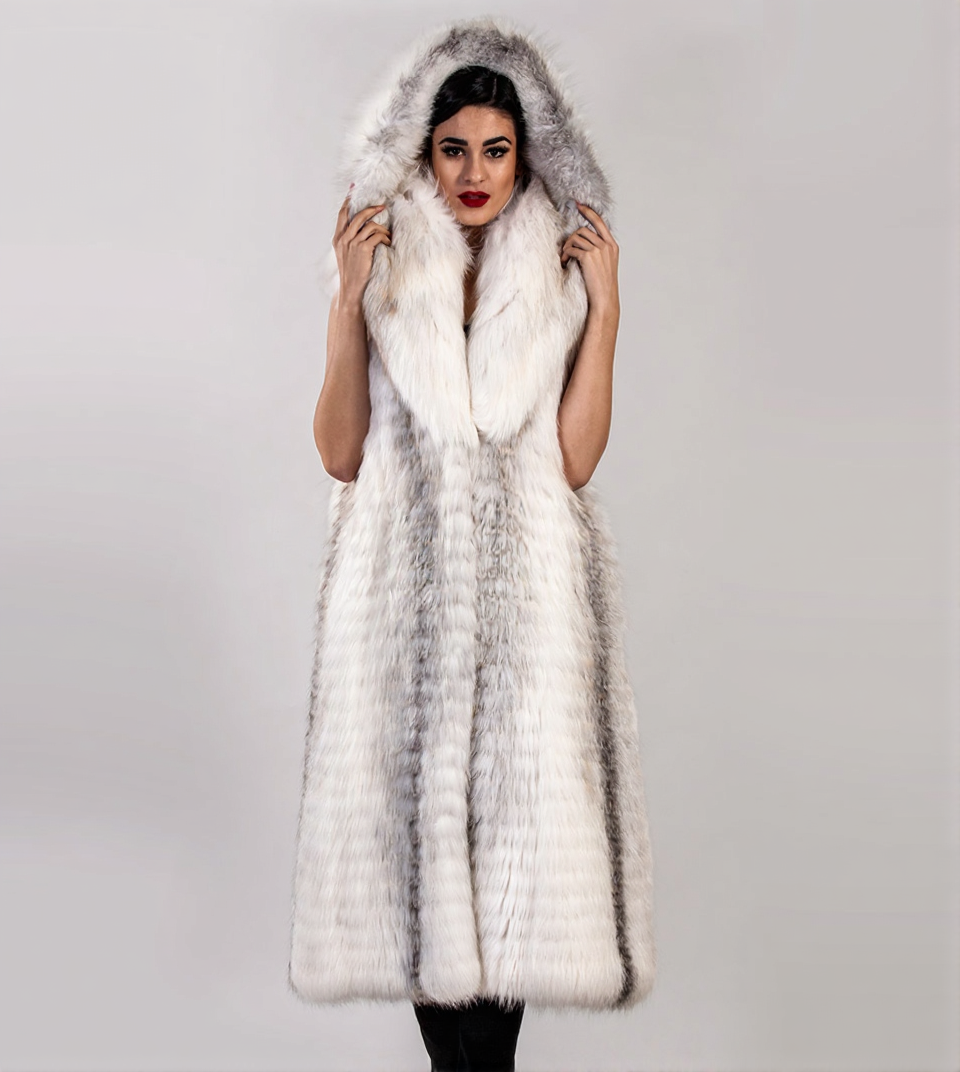 3zxw7gm1d9rmr0cv6w198kcz08 Rachel | Shadow Fawn Light Long Fox Fur Vest - Image 1