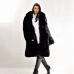 Odell | Luxury Black Fox Fur Coat