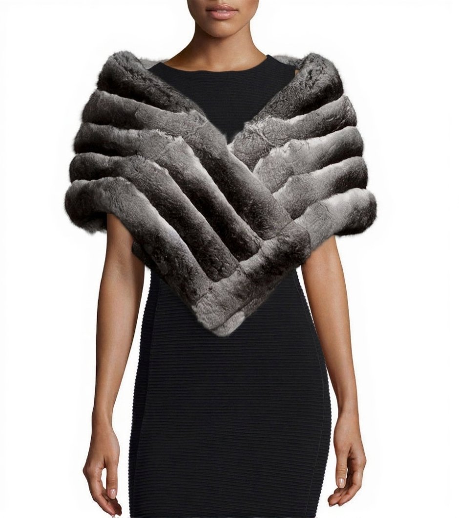4fa76d31-66cd-4af9-9368-916a6d1fb123 Luxury Lavish Chinchilla Fur Etol/Cape - Image 1