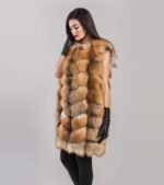 Birdie | Gold Fox Fur Vest