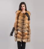 Birdie | Gold Fox Fur Vest - Image 3