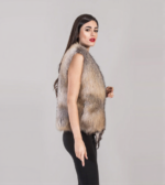 Grace | Golden Island Fox Fur Vest - Image 2