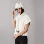Edwina | White Mink Short Fur Jacket