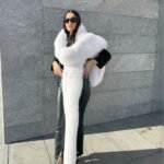 River | Luxury Extra Long Saga Shadow White Fox Fur Boa