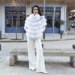 Aurora | Artic Marble Fox Fur Poncho