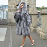 Kris | Luxury Scandinavian Silver Fox fur Coat Lavish Double Side Fur Hood