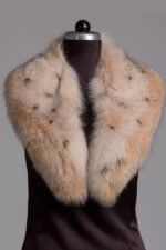 Spotted Fox Fur Collar - Image 2