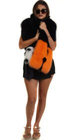 Multi Color Fox Fur Collar - Image 2