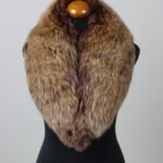 Brown Fox Fur Shawl Collar