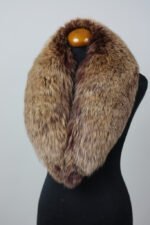 Brown Fox Fur Shawl Collar - Image 3