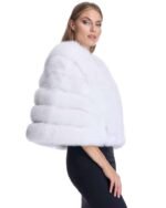Snowie | Luxury Wedding White Fox Bridal Fur Cape