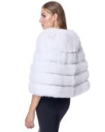 Snowie | Luxury Wedding White Fox Bridal Fur Cape - Image 3