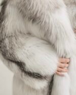 Marityna | Luxury Scandinavian Artic Marble Fox Jacket Full Skins With Lavish Collar - Image 2