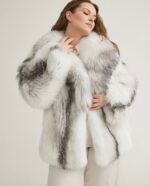 Marityna | Luxury Scandinavian Artic Marble Fox Jacket Full Skins With Lavish Collar - Image 4