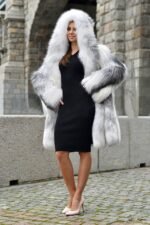 Simone | Luxury Scandinavian Artic Marble Fox Jacket-Coat Full Skins With Lavish Hood - Image 4