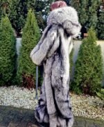 Lenora | Luxury Double Side Silver Fox Fur Costume With Fur Mittens & Fur Boots - Image 6