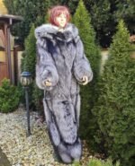 Lenora | Luxury Double Side Silver Fox Fur Costume With Fur Mittens & Fur Boots - Image 4
