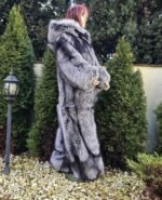 Lenora | Luxury Double Side Silver Fox Fur Costume With Fur Mittens & Fur Boots - Image 3