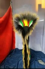 26 Inch Black Porcupine Hair Roach with Extra Long Hair and Additional Rows - Image 2