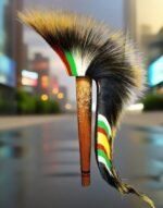 26 Inch Black Porcupine Hair Roach with Extra Long Hair and Additional Rows - Image 3