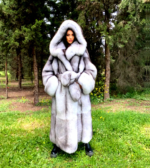 Orra | Luxury Blue Fox Fur Coat