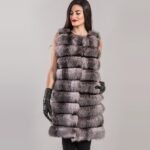 Calie | Luxury Frost Fox Fur Vest With Rex