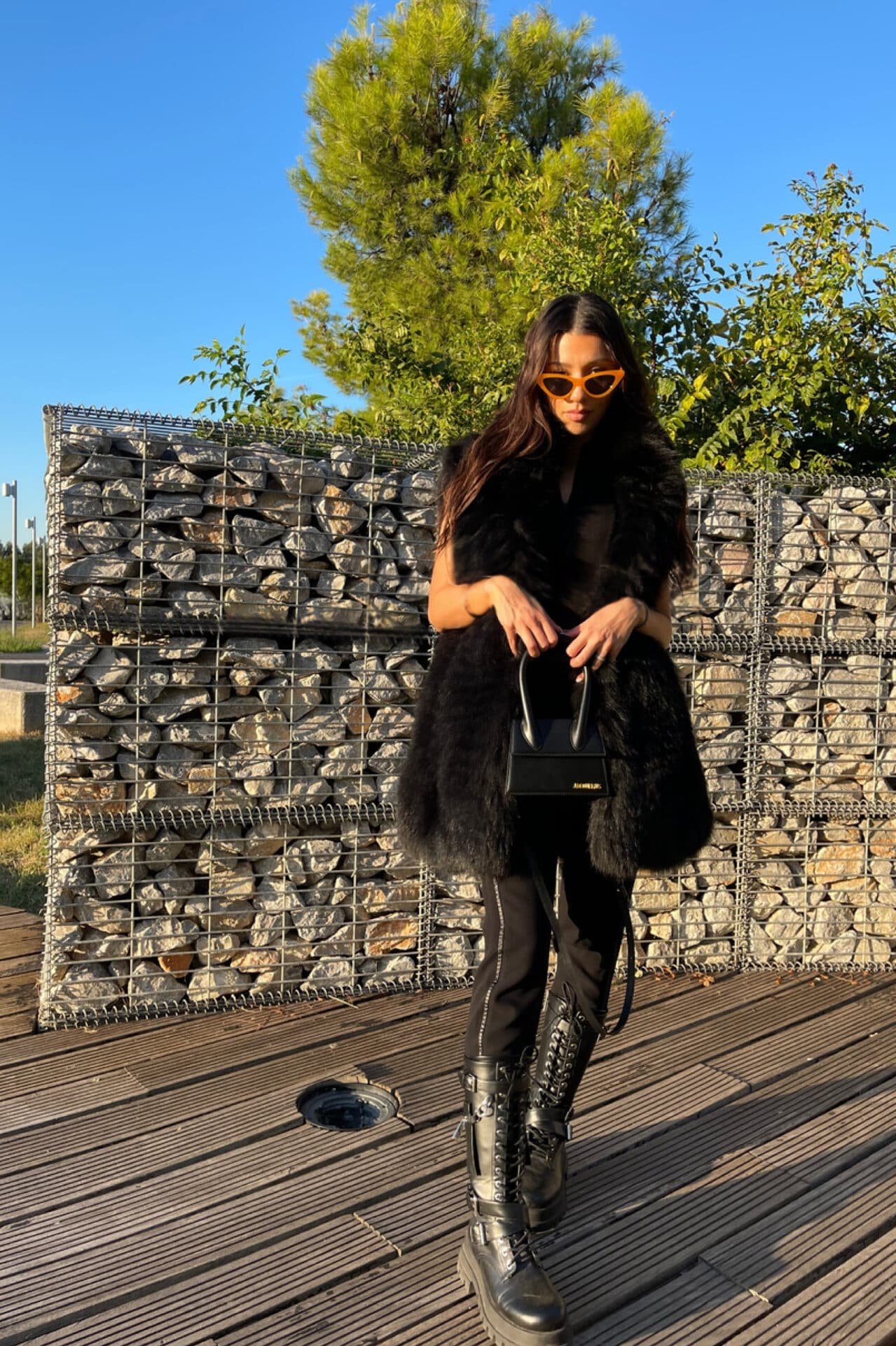 aced7dee-a478-4e7d-843f-edf385e02798-1766153834 Arabella | Luxury Scandinavian Black Fox Fur Vest With Small Collar - Image 1