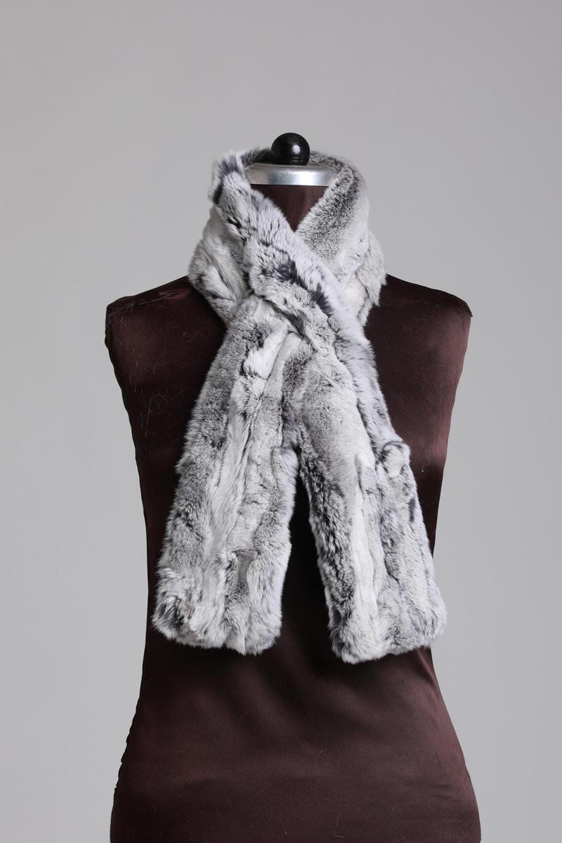anthracite_rex_fur_scarf_3__87113 Anthracite Rex Fur Scarf - Image 1