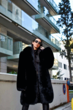 Odell | Luxury Black Fox Fur Coat - Image 2