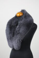 Blue Gray Fox Fur Shawl Collar - Image 2