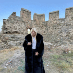 Ximena | Luxury Scandinavian Black Fox Coat Full Length With Lavish Double Sided Fur Hood