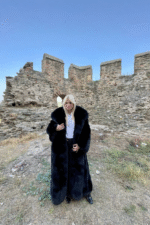 Ximena | Luxury Scandinavian Black Fox Coat Full Length With Lavish Double Sided Fur Hood