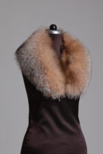 Crystal Fox Fur Shawl Collar - Image 2