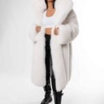 Harper | Luxury Scandinavian Shadow Fox Fur Jacket With Double Fur Hood