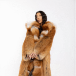 Nicole | Gold Fox Fur Coat Full Skins With Hood