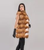 Astrid | Mutation Golden Fox Fur Vest - Image 2