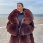 Bruna | Brown Fox Plush Fur Coat
