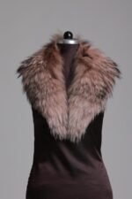 Feathered Crystal Fox Fur Collar