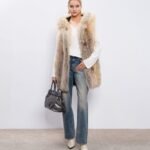 Leelie | Luxury Saga Scandinavian Golden Island Fox Fur Vest – Lavish Hood