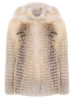 Yvette | Luxury Scandinavian Golden Island Fox Jacket With Lavish Fur Hood - Image 6