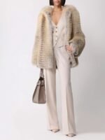 Yvette | Luxury Scandinavian Golden Island Fox Jacket With Lavish Fur Hood - Image 5